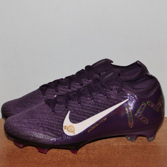 Nike x Zoom Mercurial Vapor 16 Elite FG Kylian Mbappé Mens 6.5 Purple - Picture 2 of 6